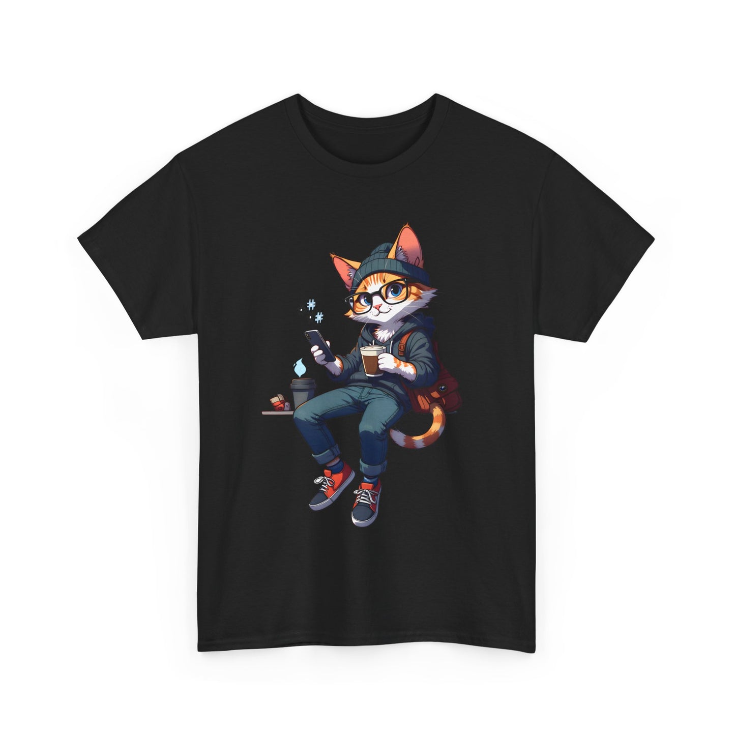 Unisex T-Shirt - Nerd Cat