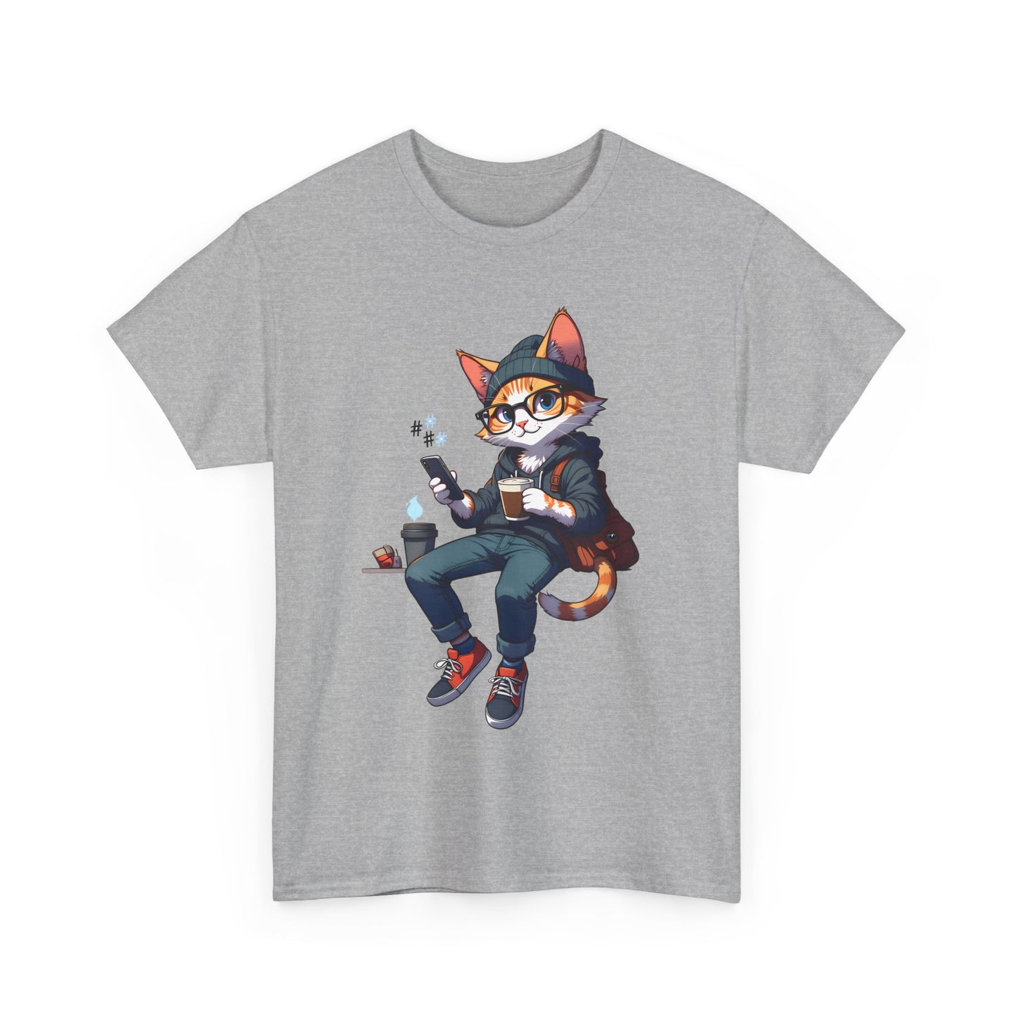 Unisex T-Shirt - Nerd Cat
