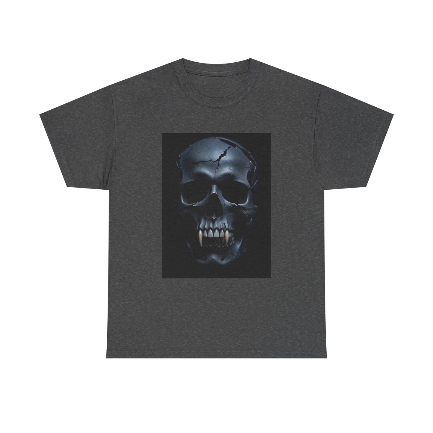 Vampire Skull Black Unisex Heavy Cotton Tee