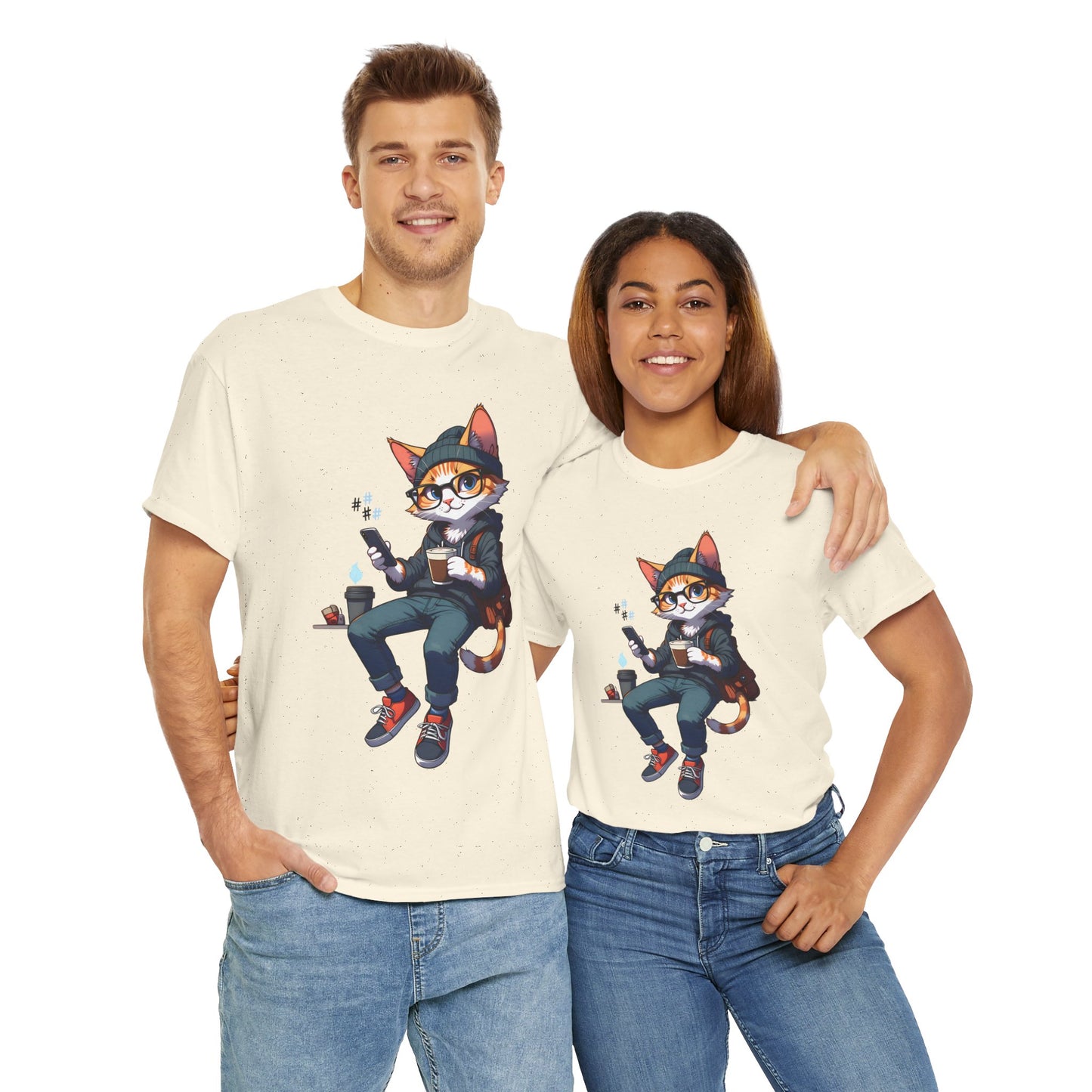 Unisex T-Shirt - Nerd Cat