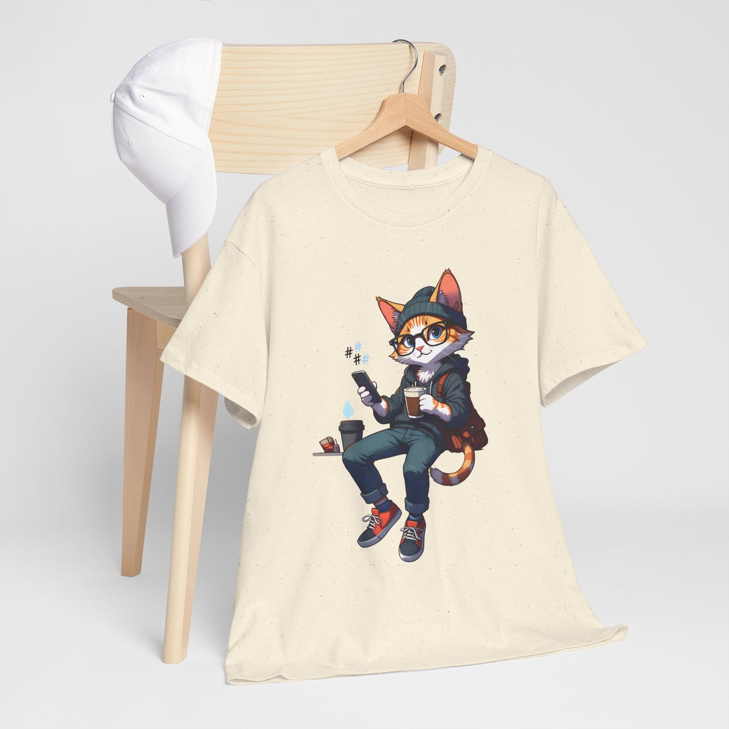Unisex T-Shirt - Nerd Cat
