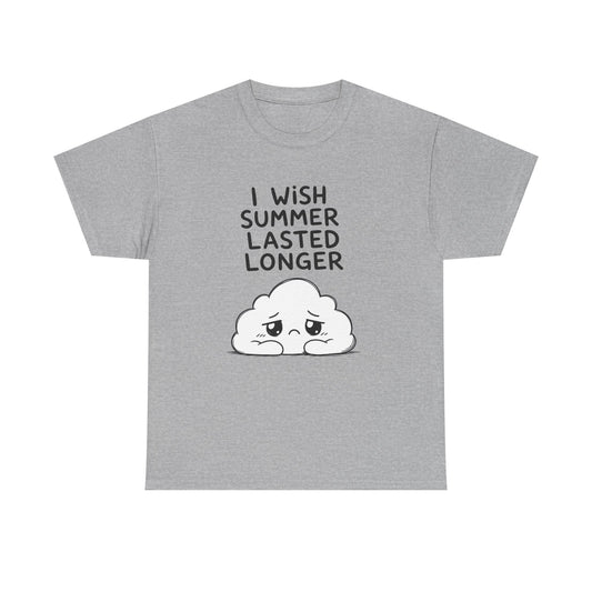 Baumwolle T-Shirt Unisex  - I wish summer lasted longer