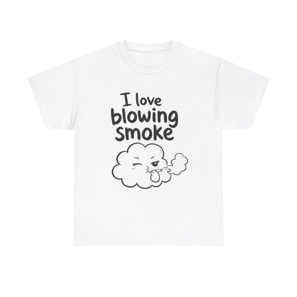 Baumwolle T-Shirt Unisex  - I love blowing smoke