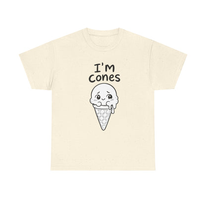 Cotton T-Shirt Unisex - I'm cones