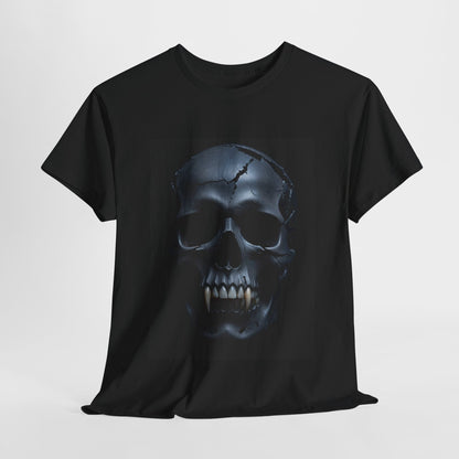Vampire Skull Black Unisex Heavy Cotton Tee