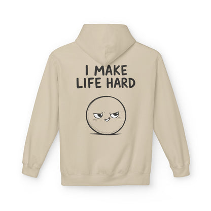 Softstyle Fleece Hoodie Unisex - I make life hard