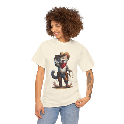 Unisex T-Shirt - Cowboy Cat