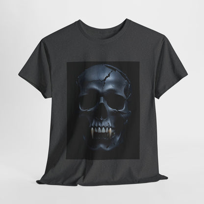 Vampire Skull Black Unisex Heavy Cotton Tee