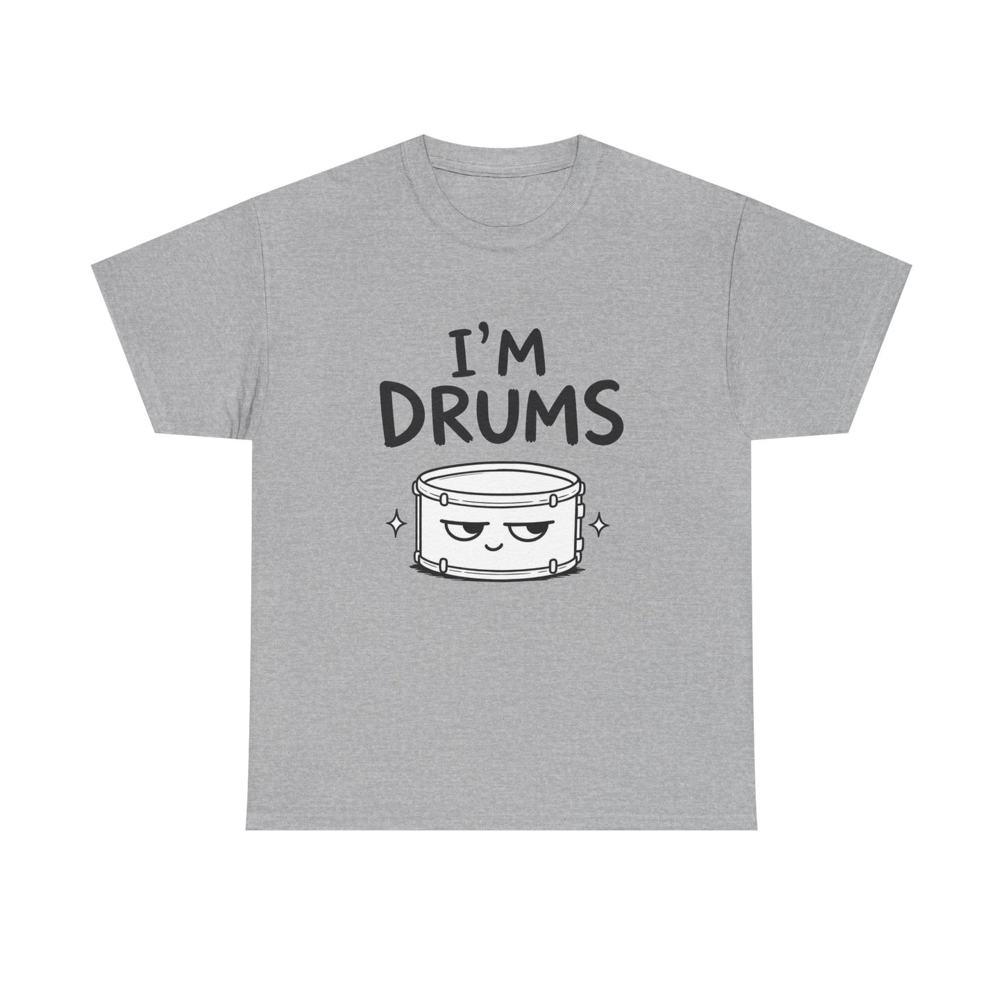 Baumwolle T-Shirt Unisex  - I'm drums