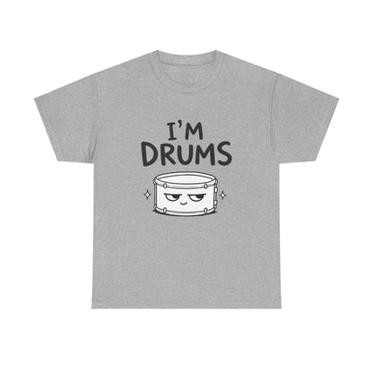 Baumwolle T-Shirt Unisex  - I'm drums