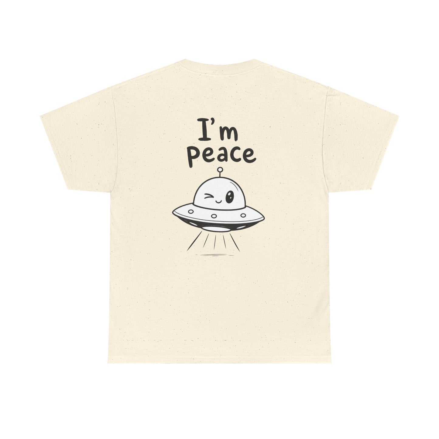 Cotton T-Shirt Unisex - I'm peace (back print)