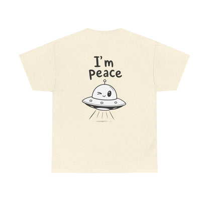 Cotton T-Shirt Unisex - I'm peace (back print)