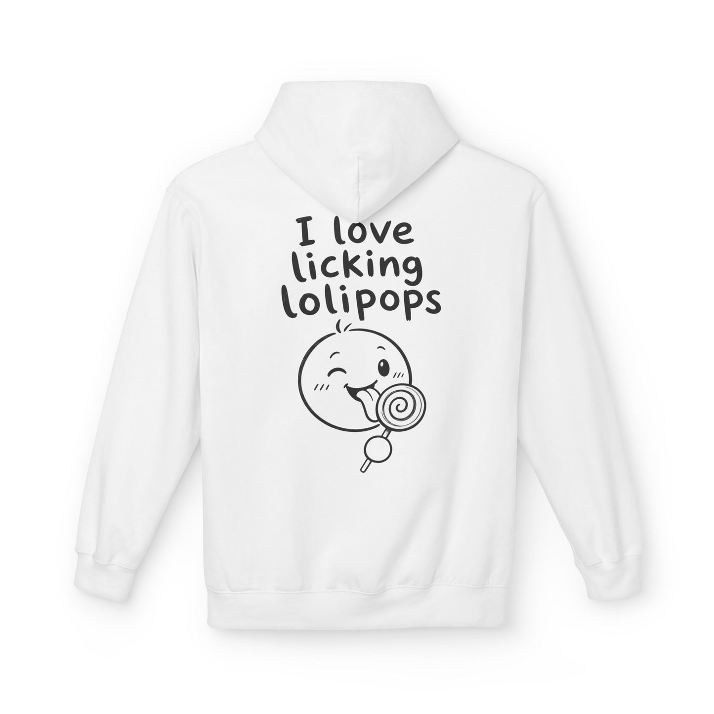 Softstyle Fleece Hoodie Unisex - I love licking lollipops