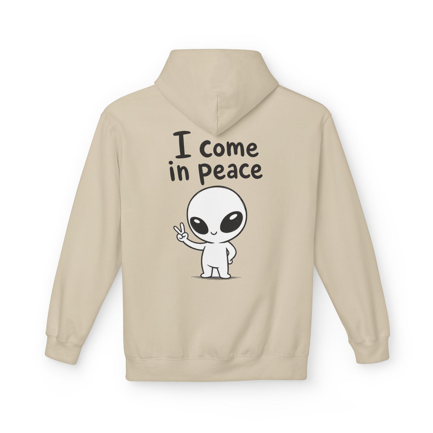 Softstyle Fleece Hoodie Unisex - I come in peace