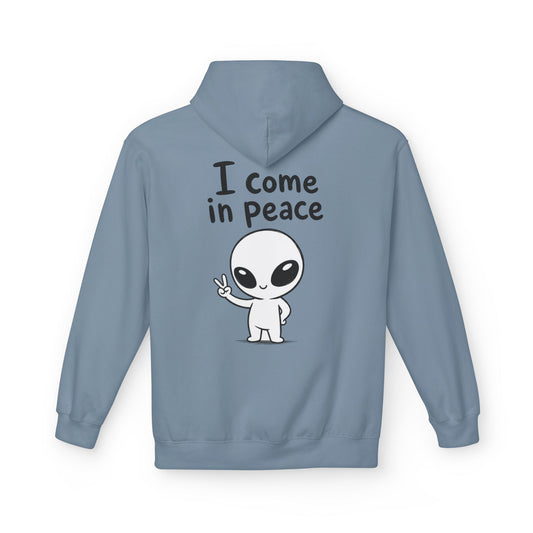 Softstyle Fleece Hoodie Unisex - I come in peace