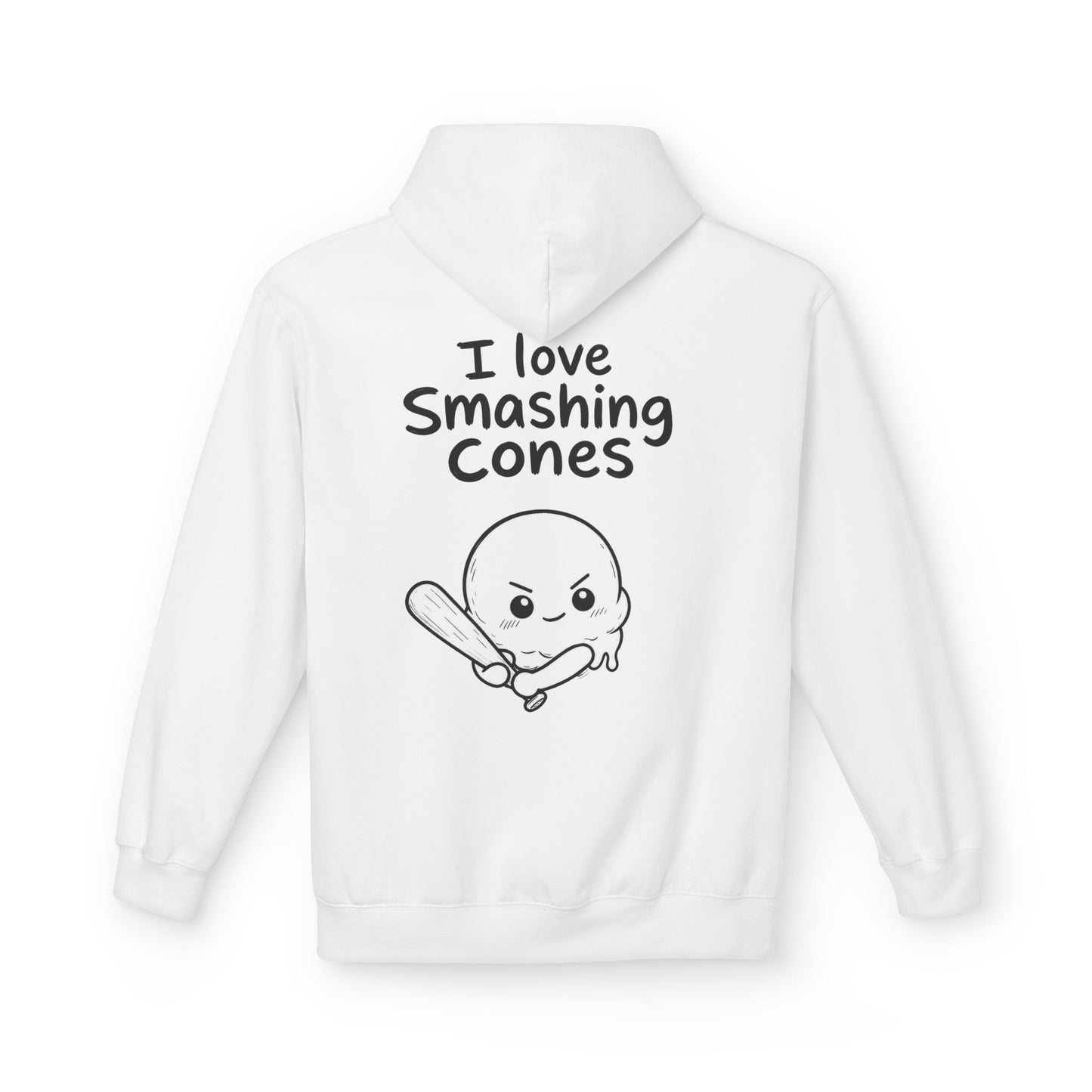 Softstyle Fleece Hoodie Unisex - I love smashing cones
