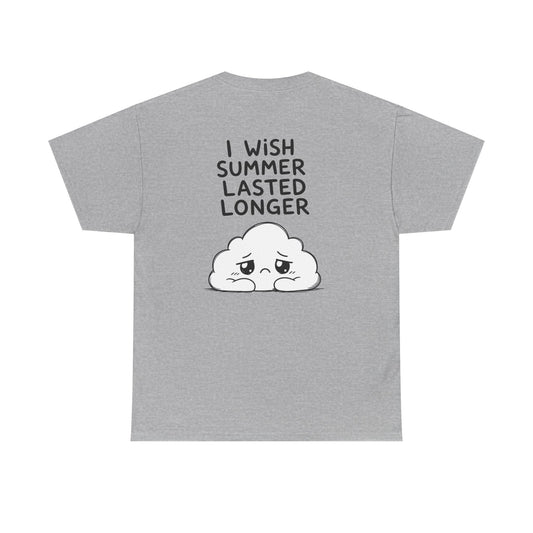 Baumwolle T-Shirt Unisex  - I wish summer lasted longer
