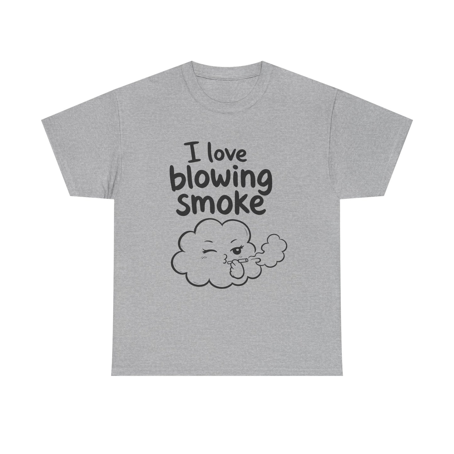Baumwolle T-Shirt Unisex  - I love blowing smoke