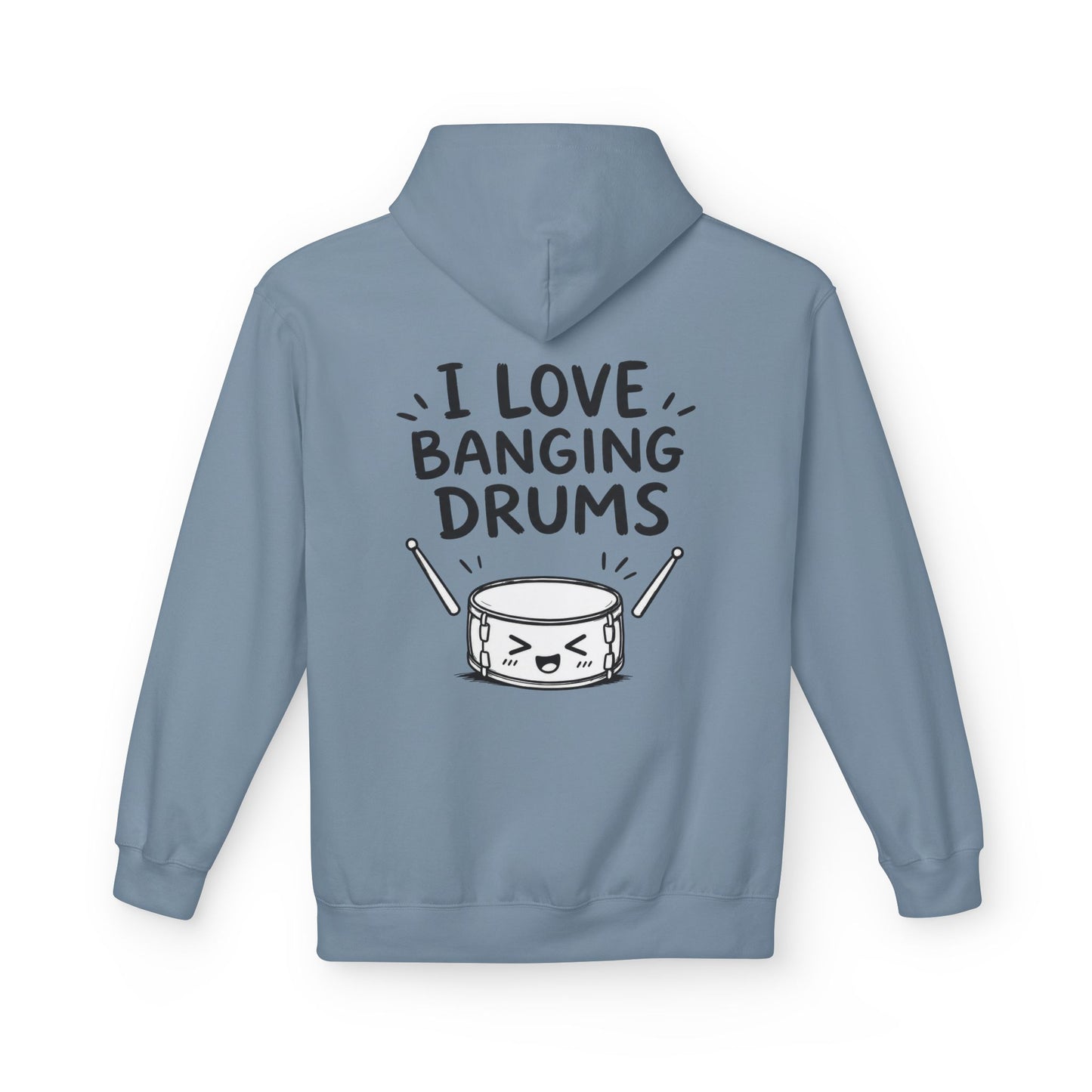 Softstyle Fleece Hoodie Unisex - I love banging drums