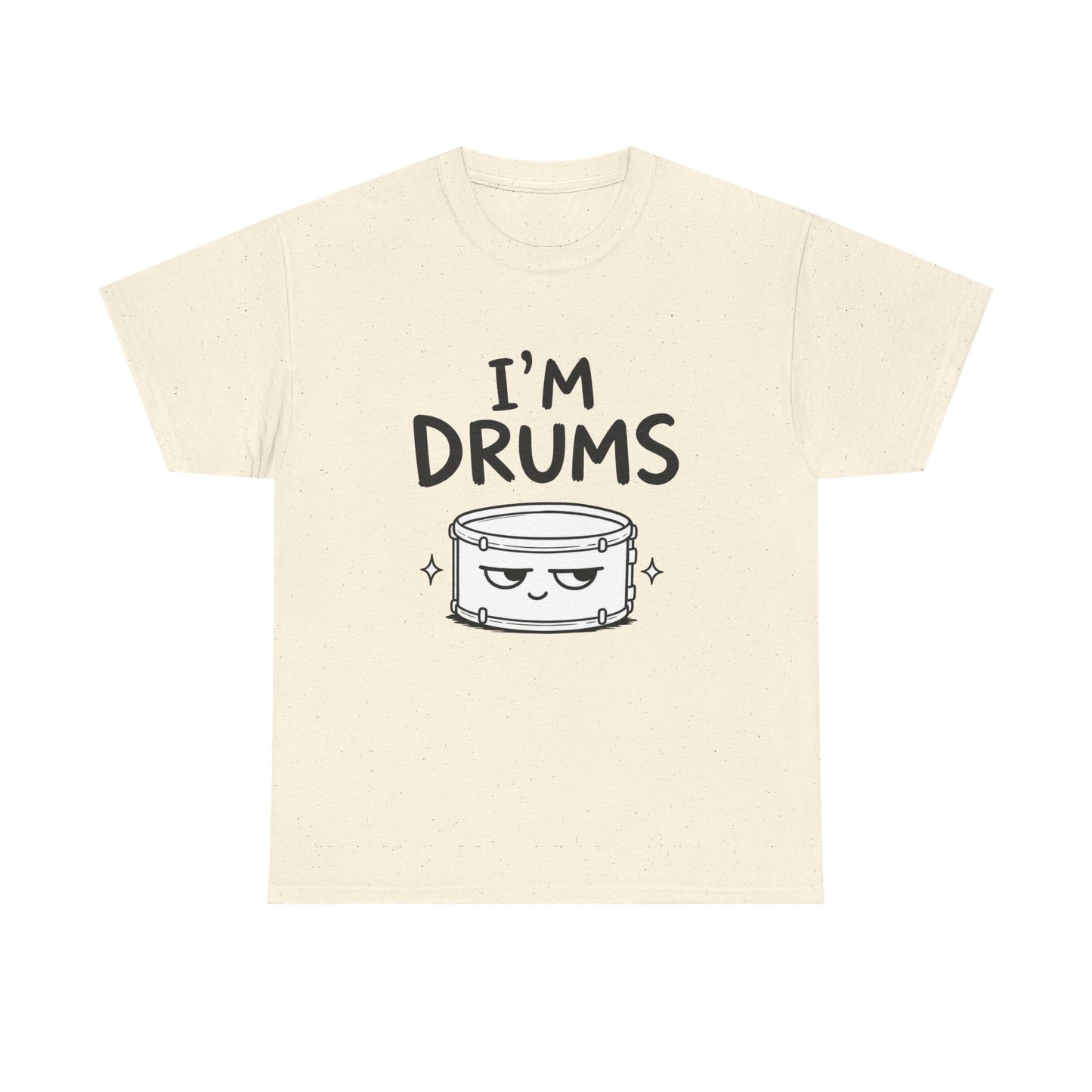 Baumwolle T-Shirt Unisex  - I'm drums