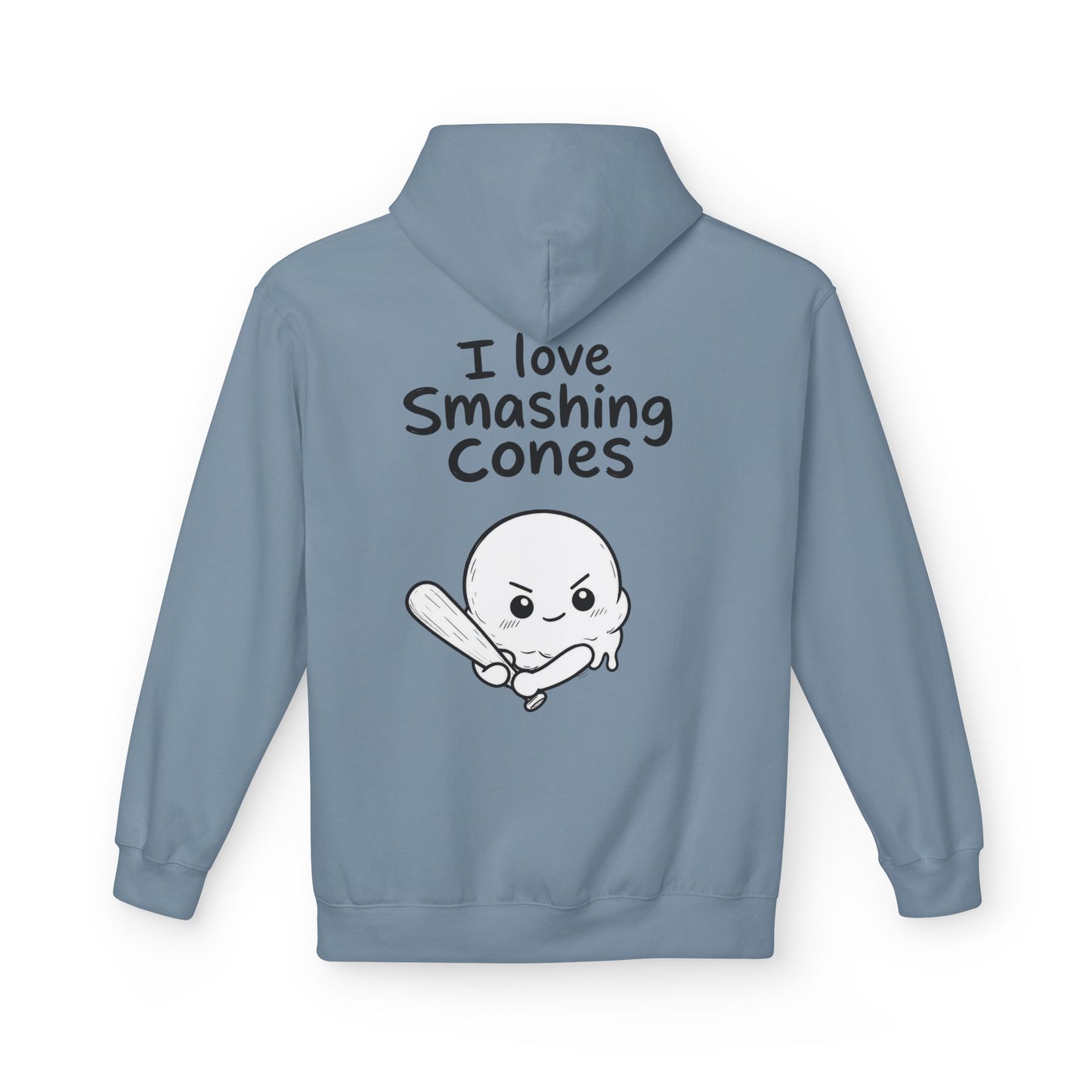 Softstyle Fleece Hoodie Unisex - I love smashing cones