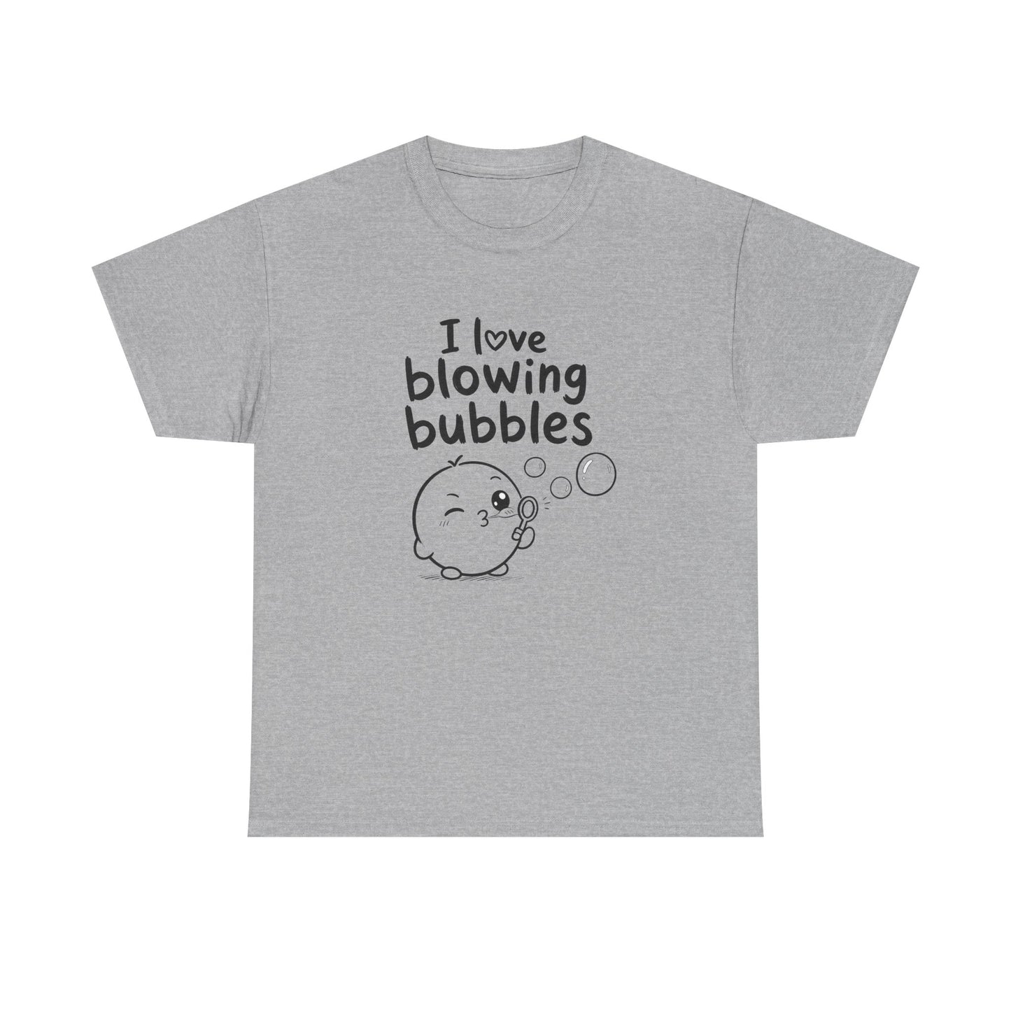 Baumwolle T-Shirt Unisex  - I love blowing bubbles