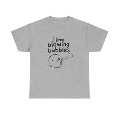 Baumwolle T-Shirt Unisex  - I love blowing bubbles