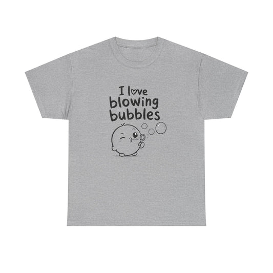 Baumwolle T-Shirt Unisex  - I love blowing bubbles