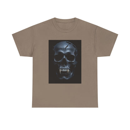 Vampire Skull Black Unisex Heavy Cotton Tee