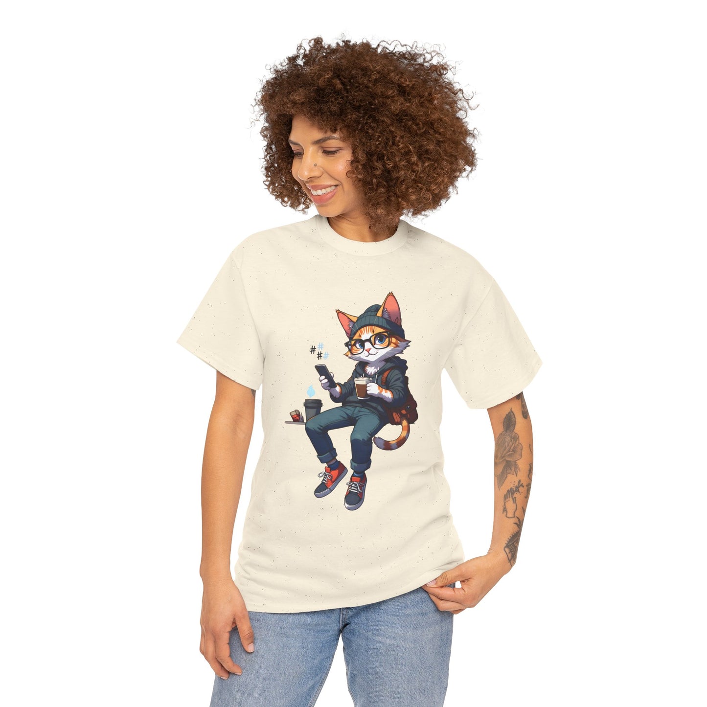 Unisex T-Shirt - Nerd Cat