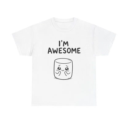 Cotton T-Shirt Unisex - I'm awesome