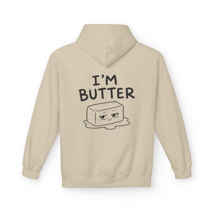 Softstyle Fleece Hoodie Unisex - I'm butter