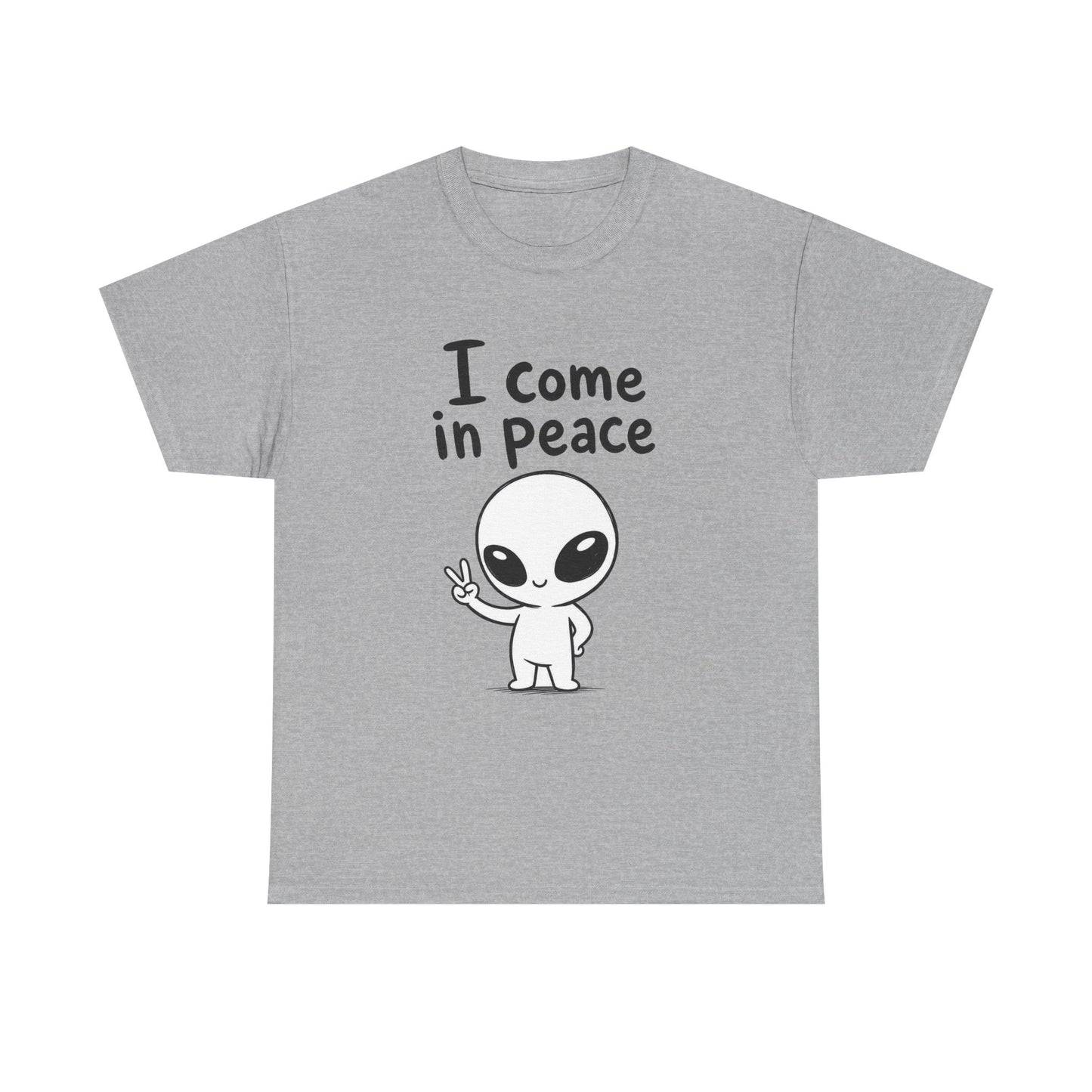 Baumwolle T-Shirt Unisex  - I come in peace