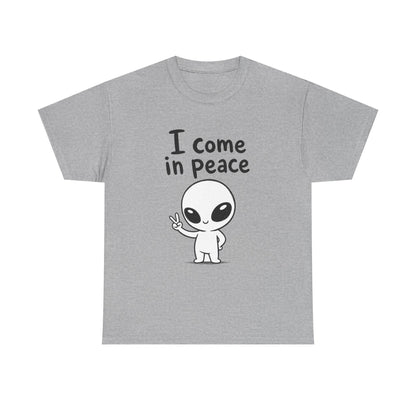 Baumwolle T-Shirt Unisex  - I come in peace