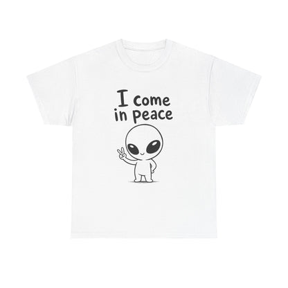 Baumwolle T-Shirt Unisex  - I come in peace