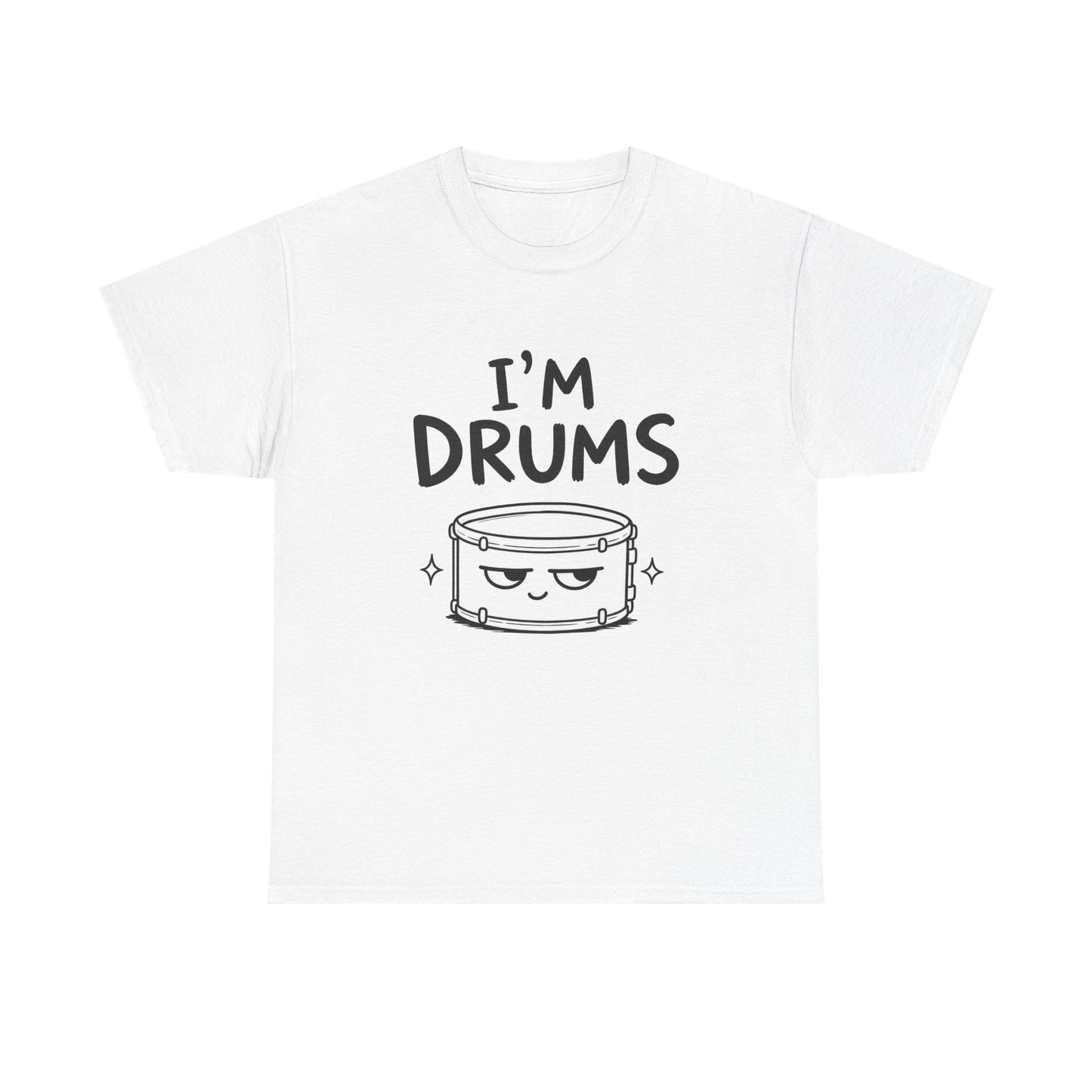 Baumwolle T-Shirt Unisex  - I'm drums
