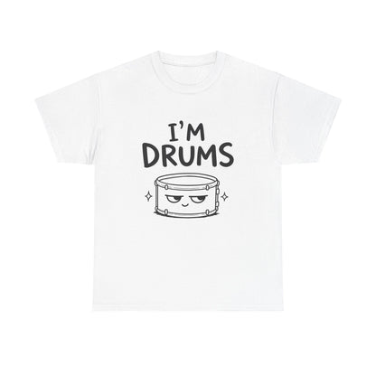 Baumwolle T-Shirt Unisex  - I'm drums