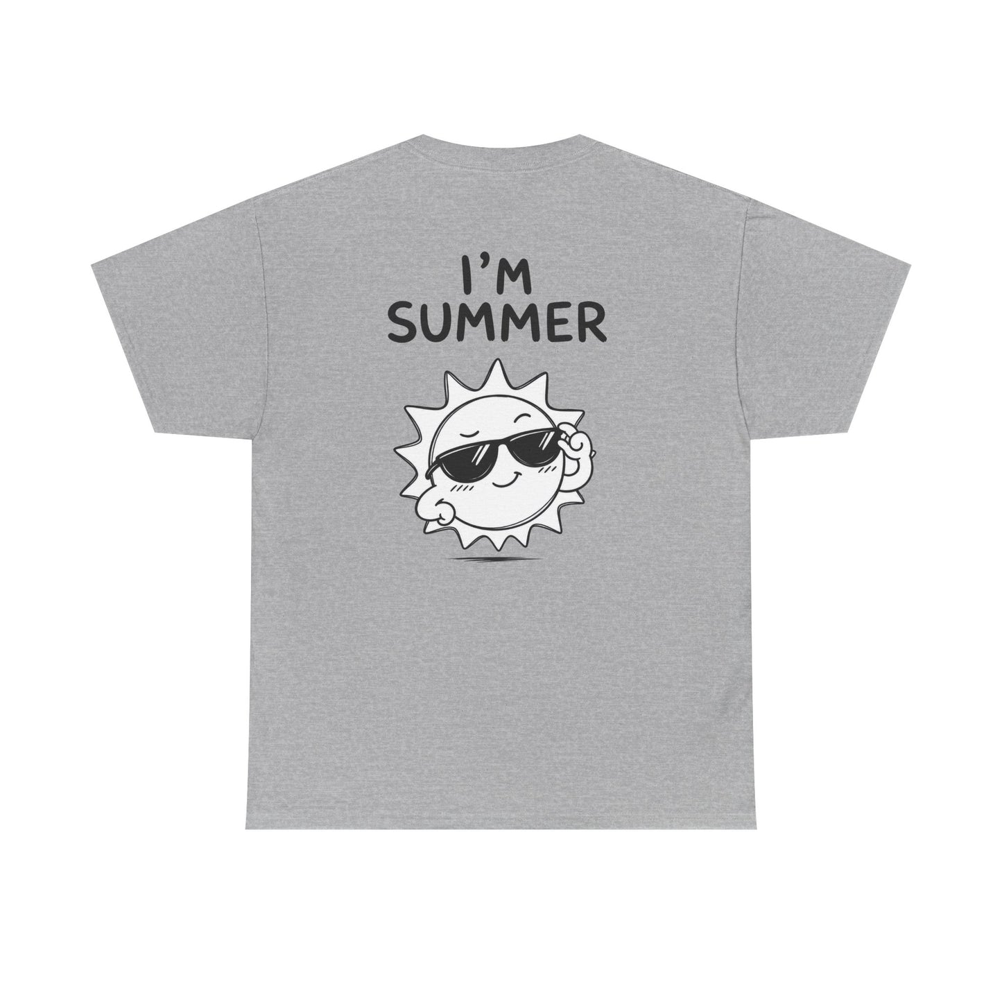 Cotton T-Shirt Unisex - I'm summer (backprint)