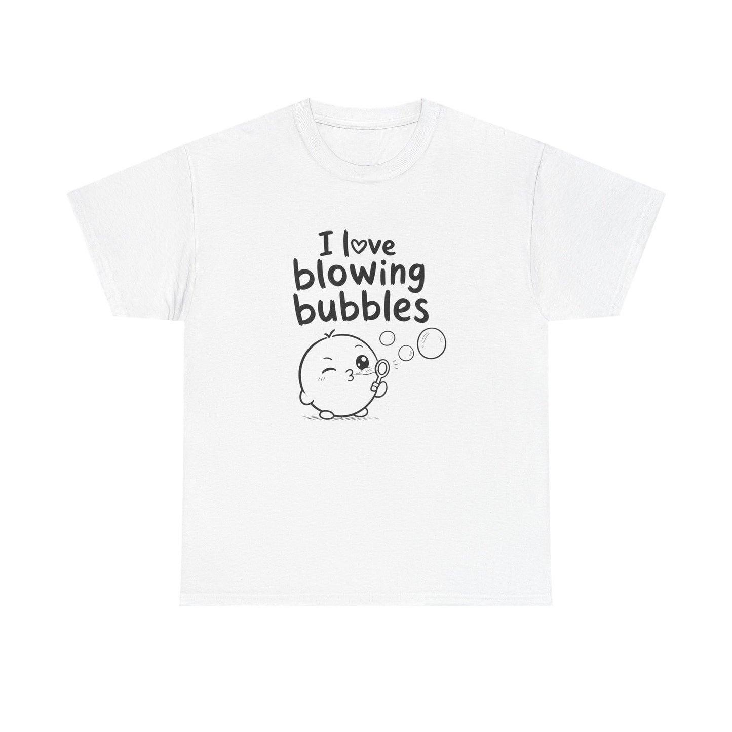 Baumwolle T-Shirt Unisex  - I love blowing bubbles