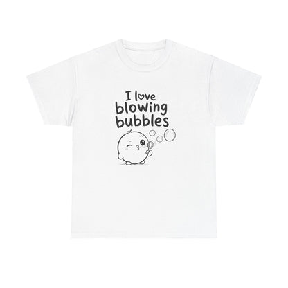 Baumwolle T-Shirt Unisex  - I love blowing bubbles