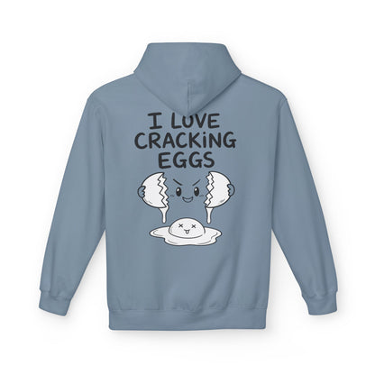 Softstyle Fleece Hoodie Unisex - I love cracking eggs