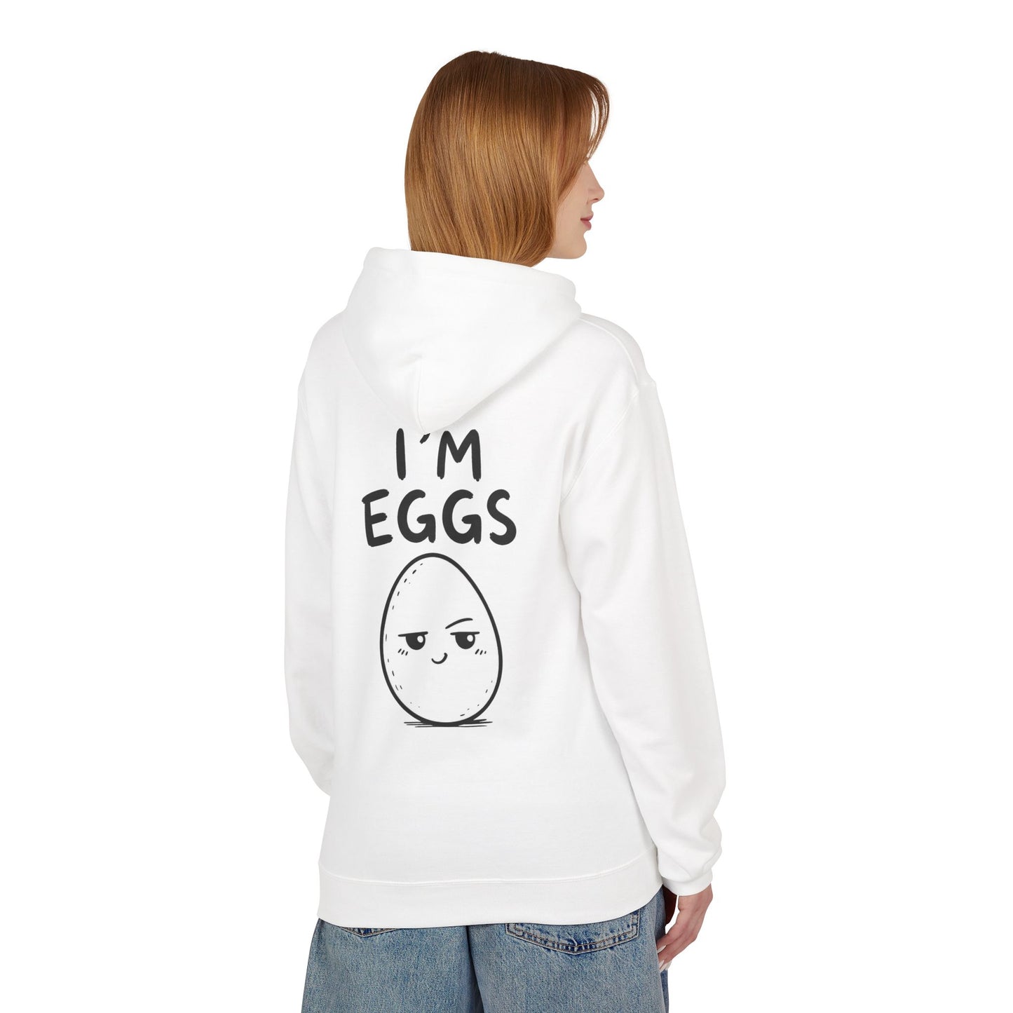 Softstyle Fleece Hoodie Unisex - I'm Eggs