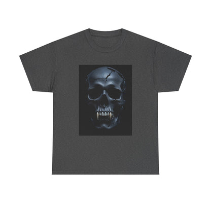 Vampire Skull Black Unisex Heavy Cotton Tee