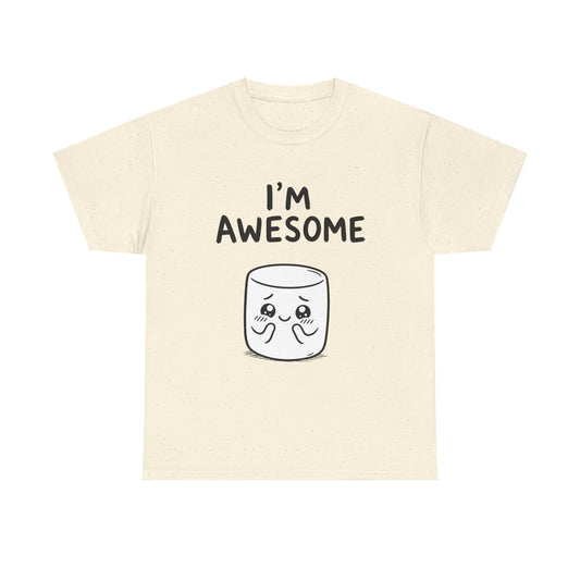 Baumwolle T-Shirt Unisex  - I'm awesome