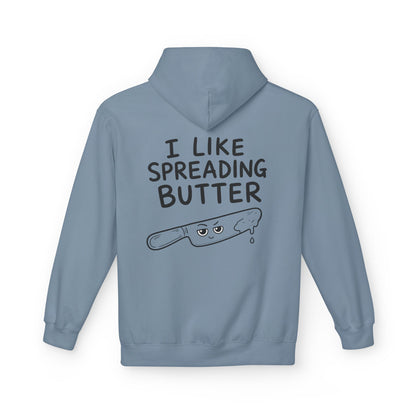 Softstyle Fleece Hoodie Unisex - I like spreading butter
