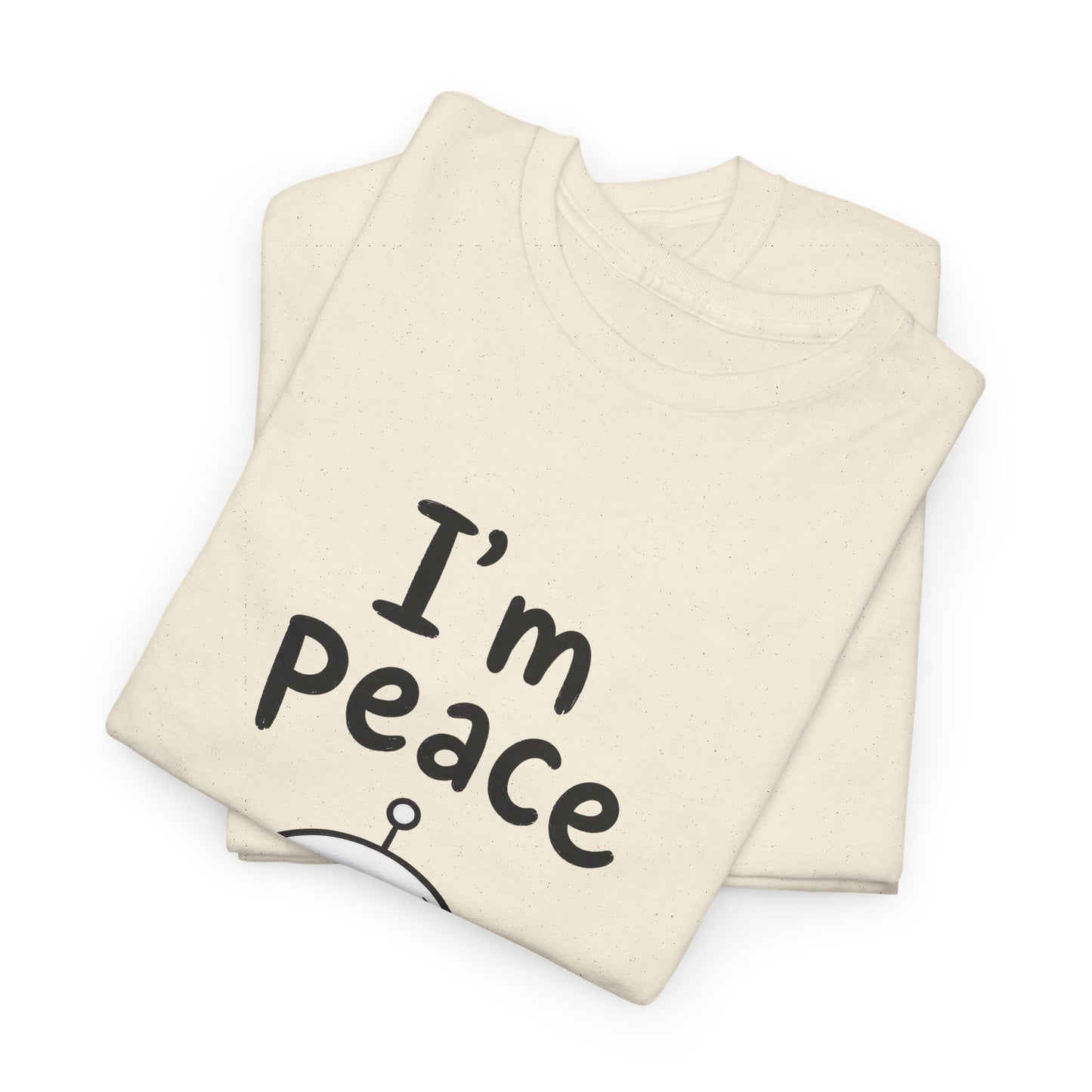 Cotton T-shirt Unisex - I'm peace