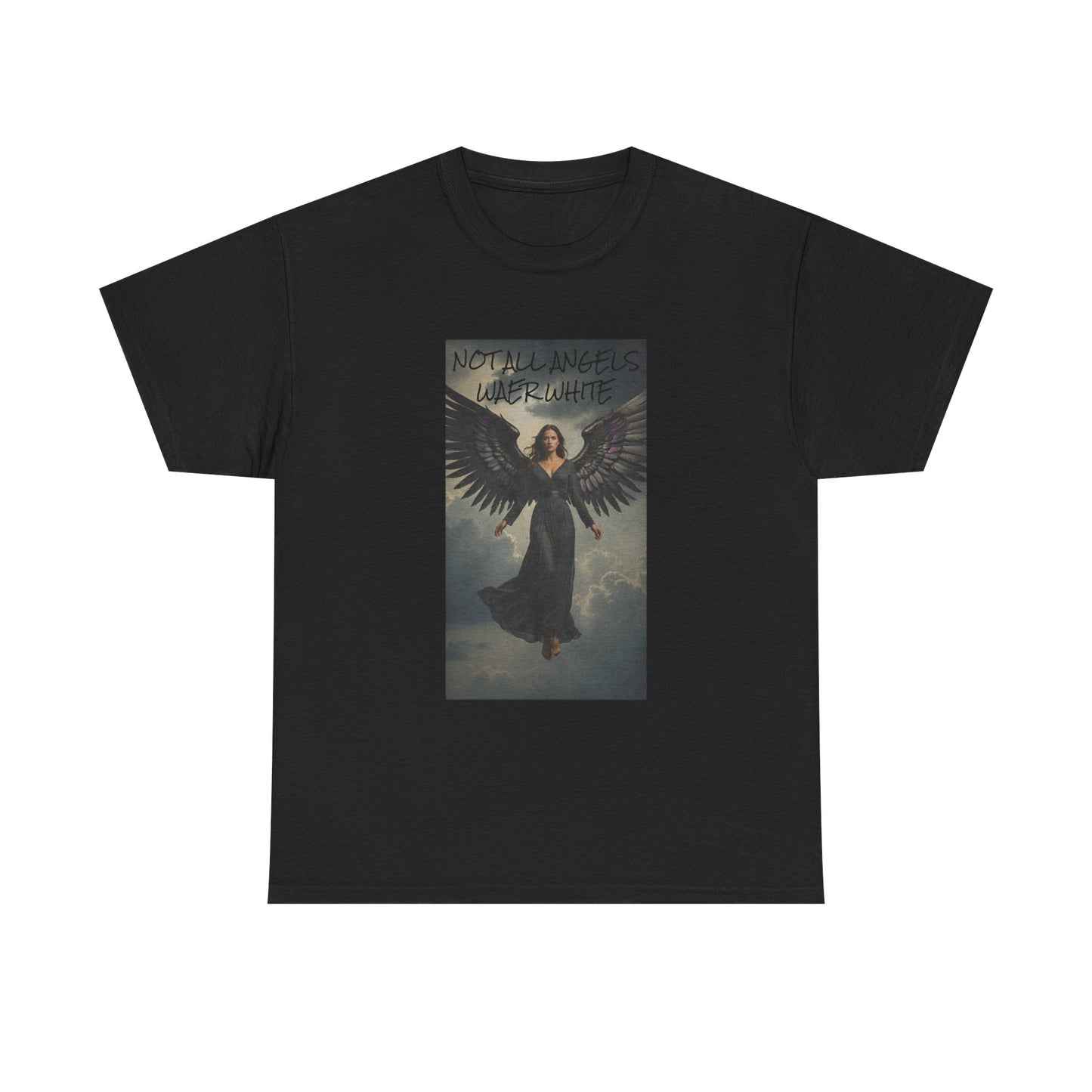 NOT ALL ANGELS WEAR WHITE Unisex Heavy Cotton Tee