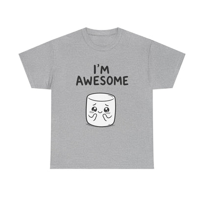 Cotton T-Shirt Unisex - I'm awesome