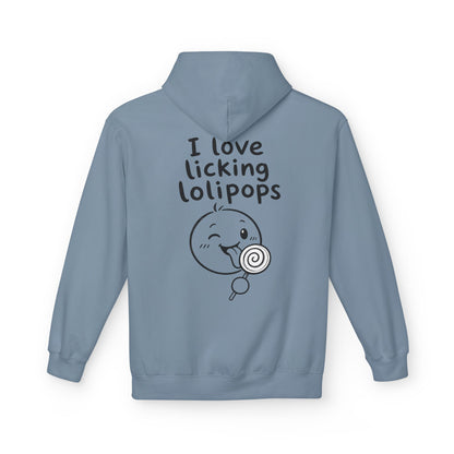 Softstyle Fleece Hoodie Unisex - I love licking lollipops
