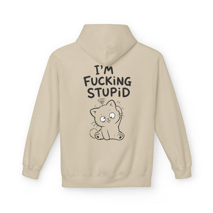 Softstyle Fleece Hoodie Unisex - I'm effing stupid